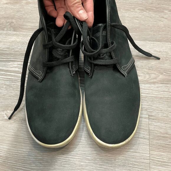 Timberland Men's Black Leather Yele Haiti Earthkeeper Lace-Up Ankle Boots SZ 10 - Picture 6 of 9